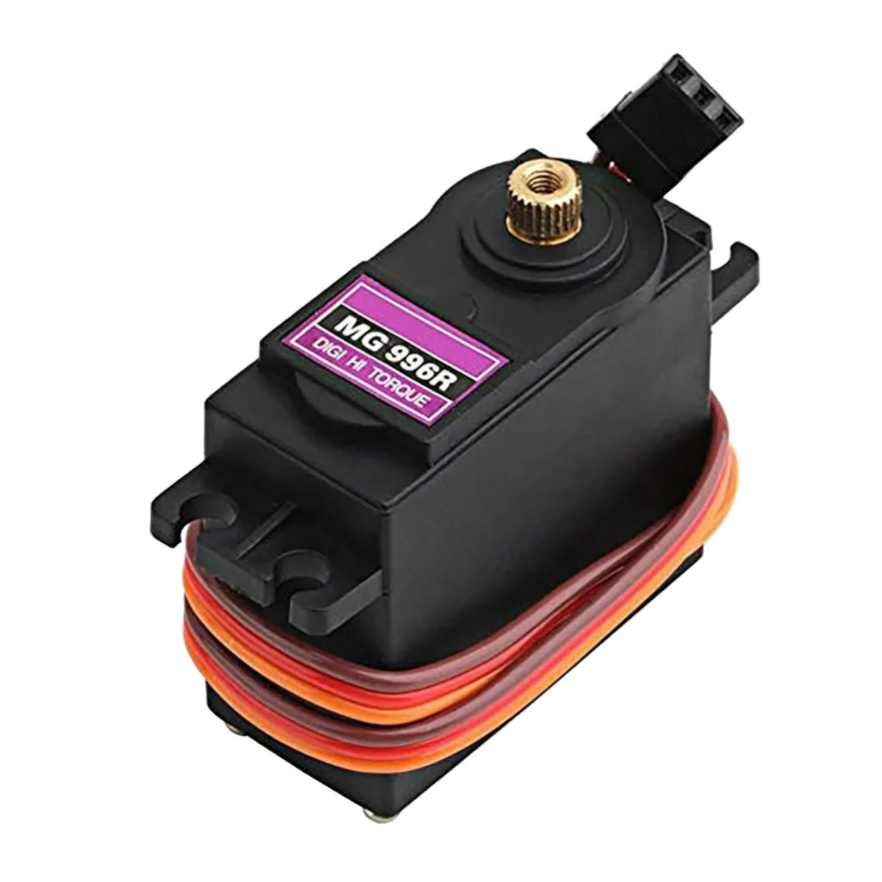 Servo Motor MG996 10K سيرفو موتور كبير تروس حديد عزم 10كيلو زاويه دوران 180درجه
