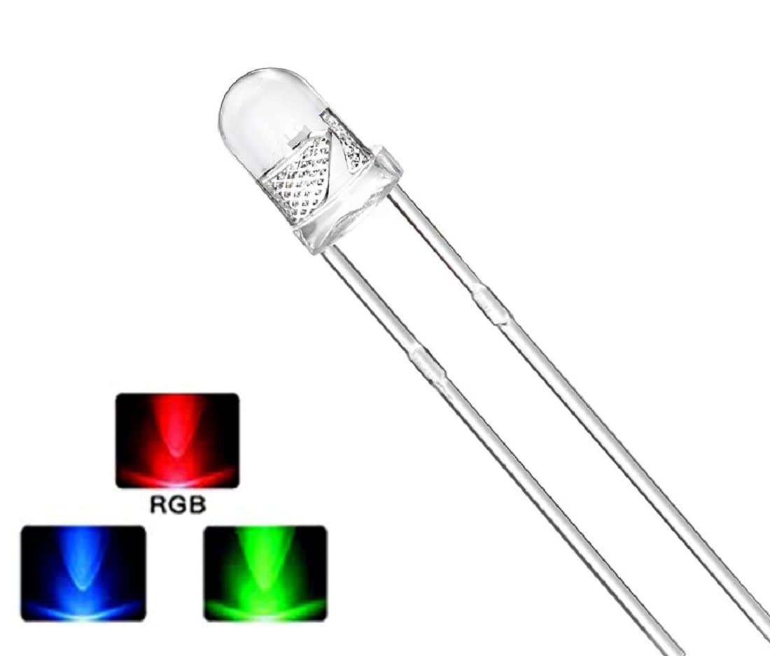 Led RGB 5mm 2Pin ليد ضوئي ملون 2 ارجل